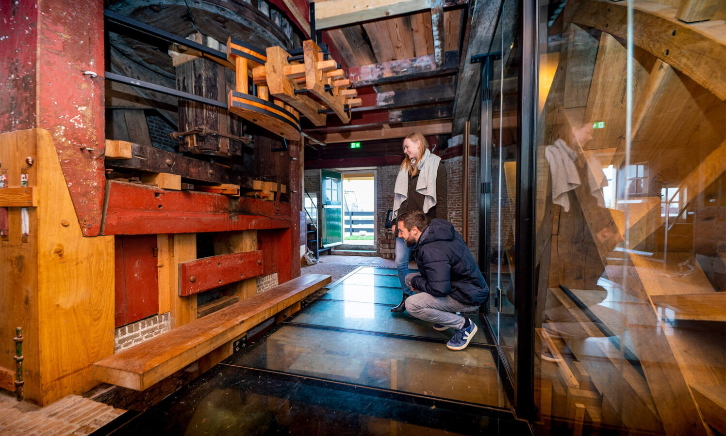 Interieur Museummolen Overwaard