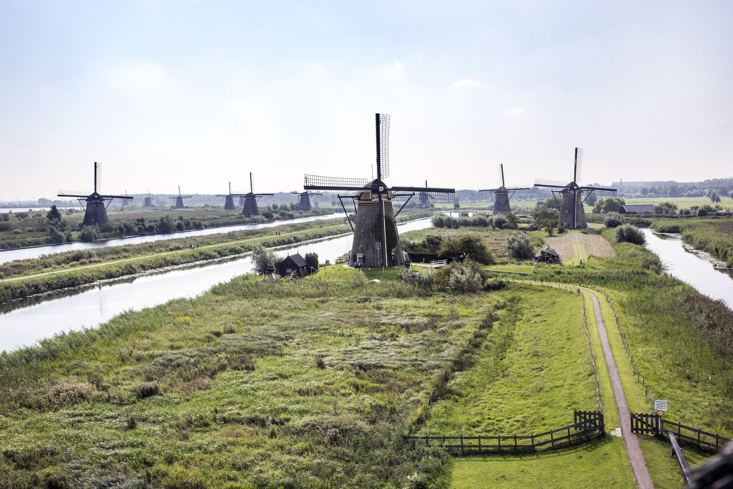 Overzichtsfoto molencomplex UNESCO Werelderfgoed Kinderdijk